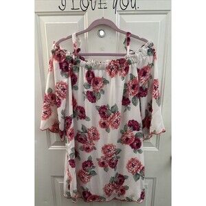 Lily Rose Floral Mini Dress Size‎ Large Floral Coquette Fairy Romantic Sexy
